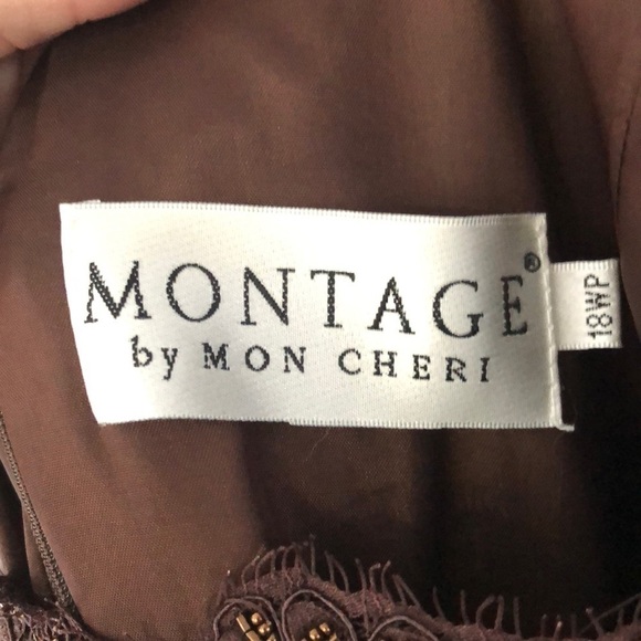 MONTAGE by Mon Cheri brown dress, 18WP - Picture 8 of 8